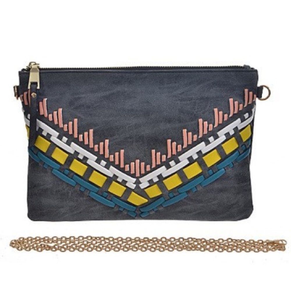 Aztec Pattern Clutch